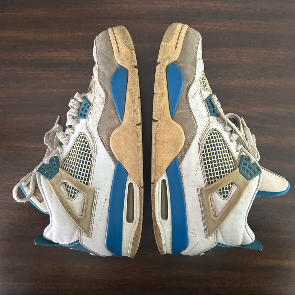Air Jordan 4 Retro Military Blue 2012 Size 10 Sneakers Shoes Streetwear